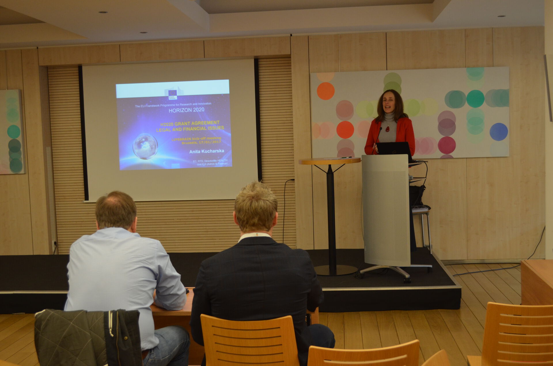 Anita Kucharska (EC) is presenting